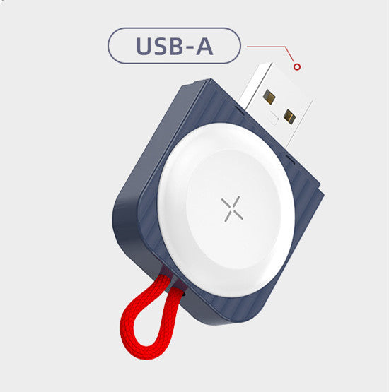 Chargeur sans fil USB portable à charge rapide.