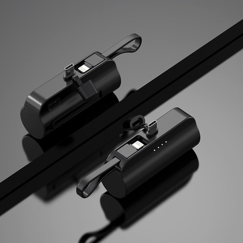 Chargeur portable mobile 5000 mah avec câble intégré batterie externe